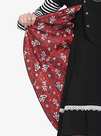 Black Rabbit Bustle Double-Breasted Girls Vest