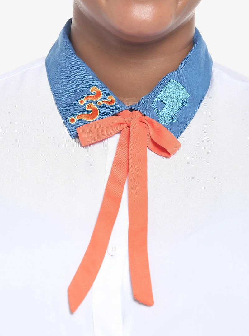 Scooby-Doo! Fred Girls Woven Button-Up Plus Size