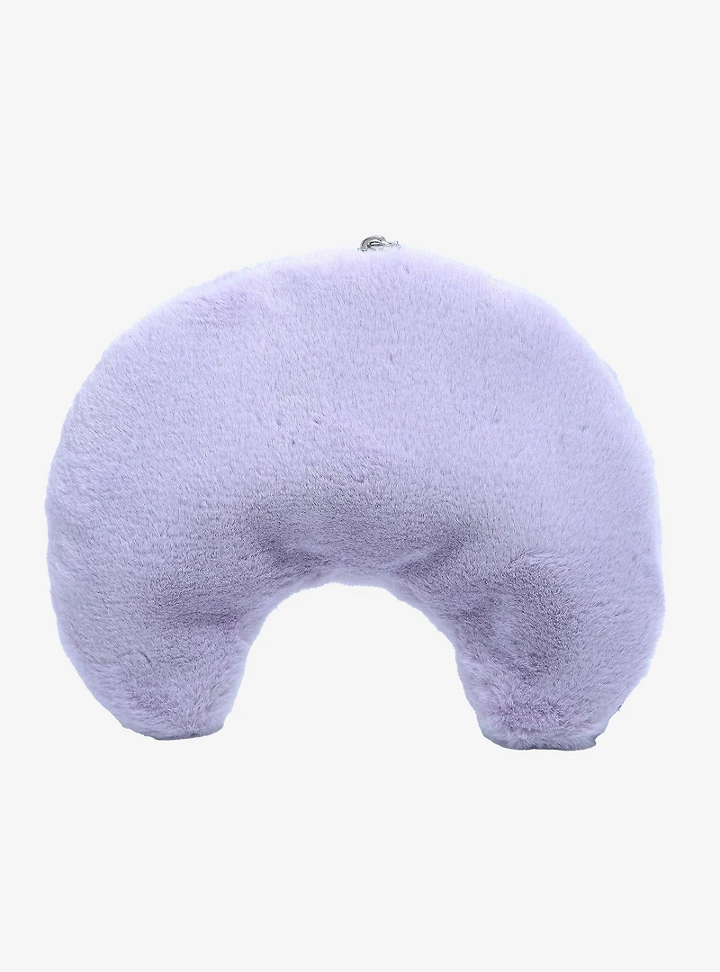 The Creme Shop Teddy Bag Plush Crescent Moon Cosmetic Bag