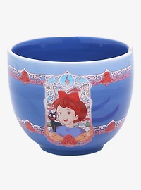 Studio Ghibli Kiki's Delivery Service Kiki & Jiji Portrait Ramen Bowl with Chopsticks