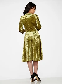 Green Velvet Dress