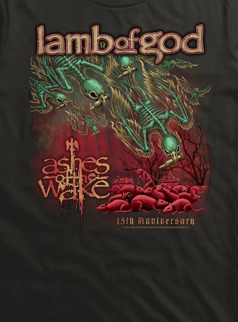 Lamb Of God Ashes The Wake 15th Anniversary T-Shirt