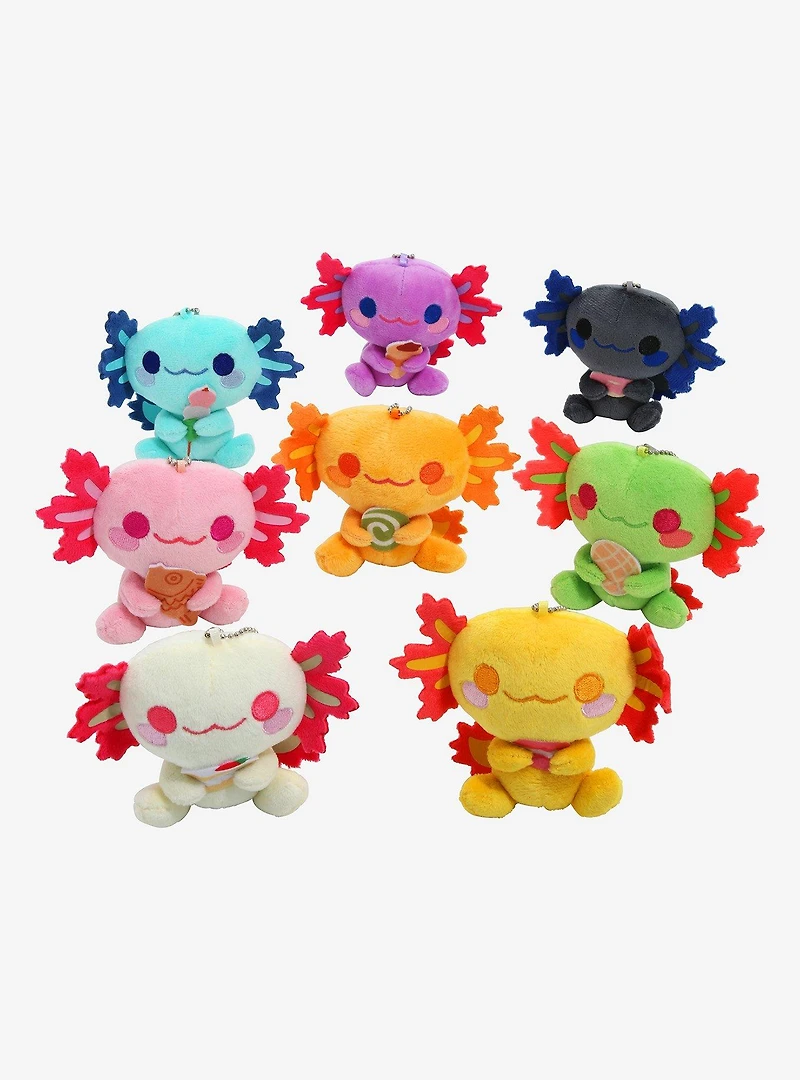 Kawaii Axolotl with Food Plush Blind Bag Keychain - BoxLunch Exclusive