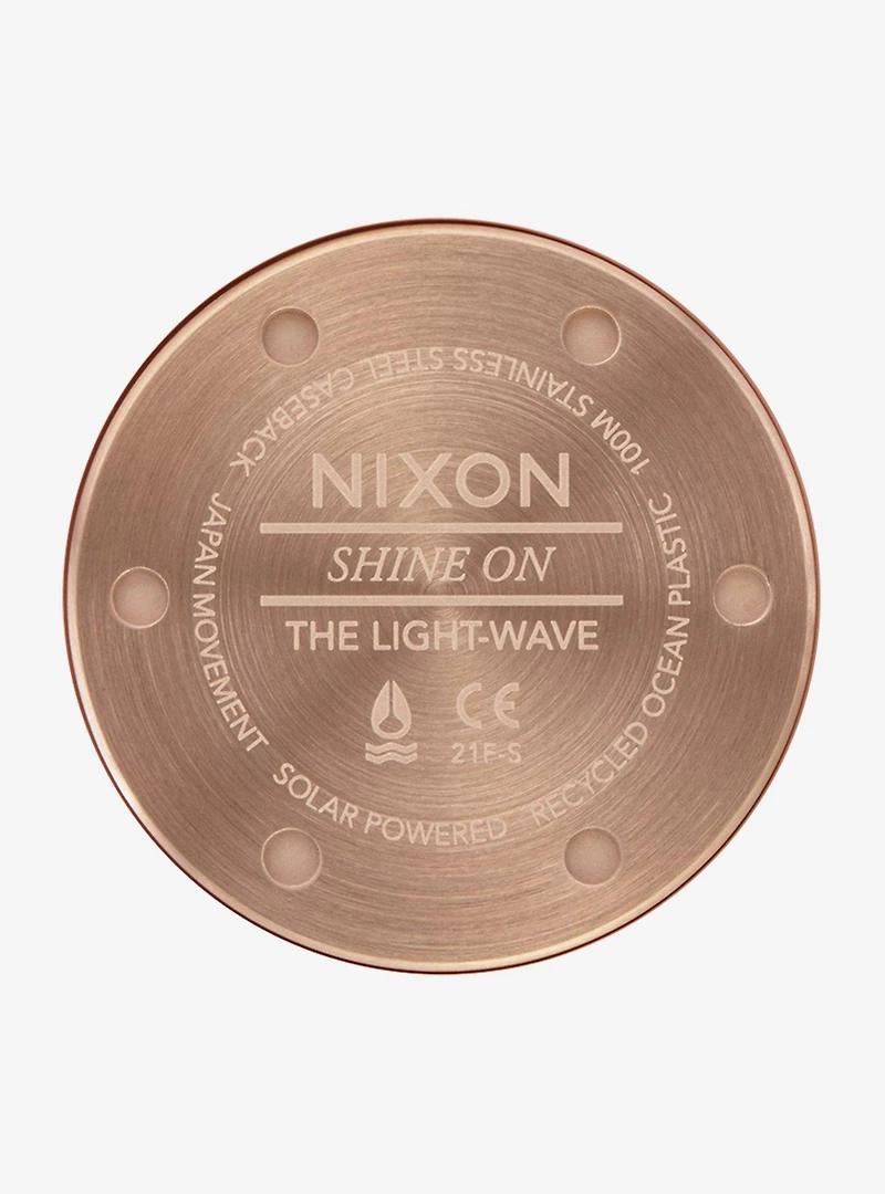 Nixon Light-Wave Light Pink Rose Gold Watch