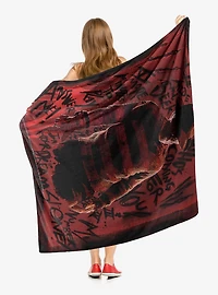 A Nightmare On Elm Street Freddy's Claw Throw Blanket