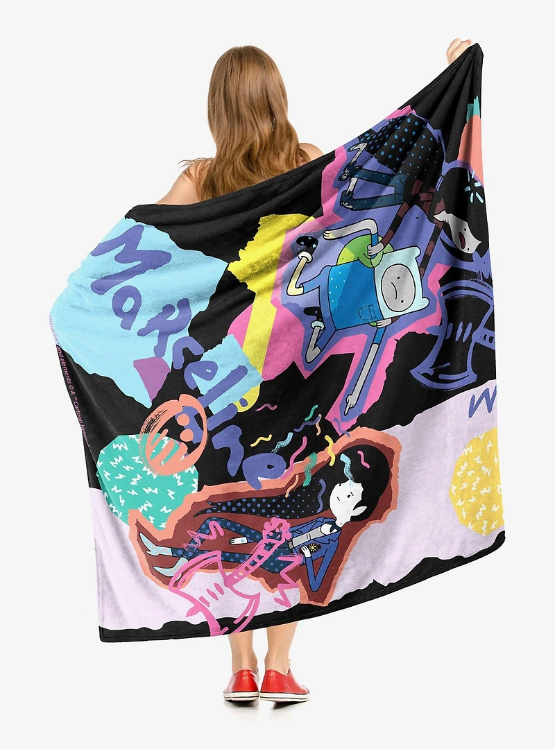 Adventure Time Paper Marceline Throw Blanket