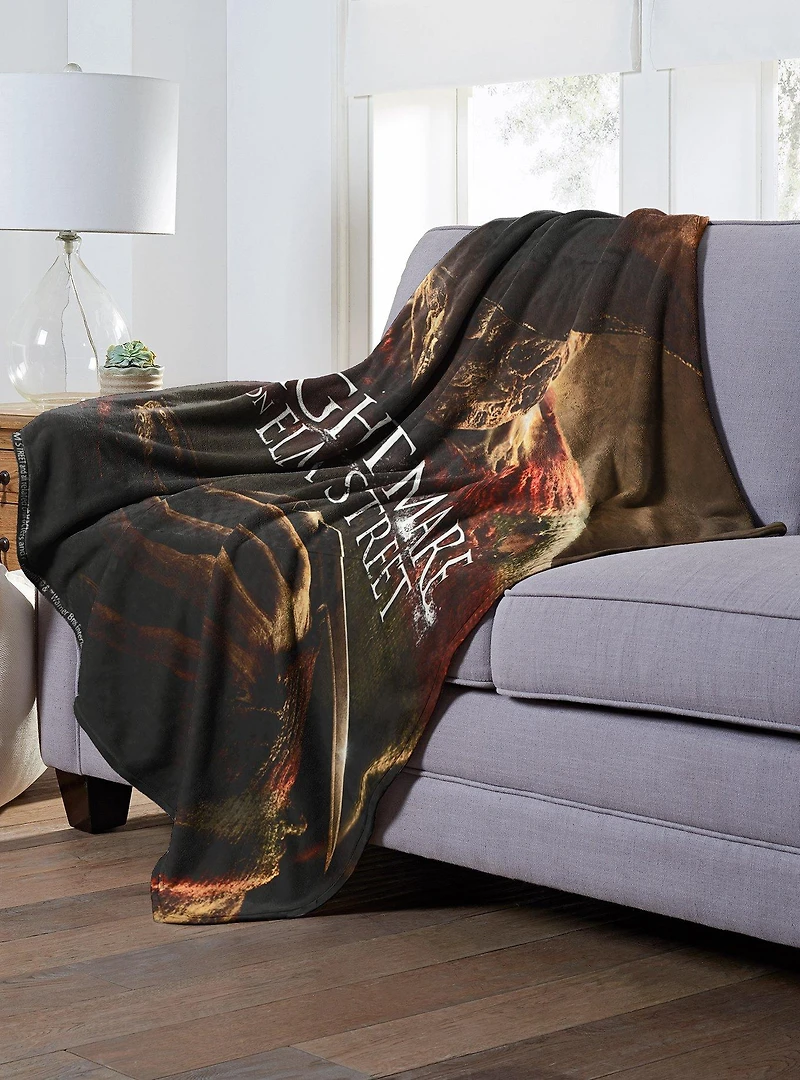 A Nightmare On Elm Street Poster Throw Blanket