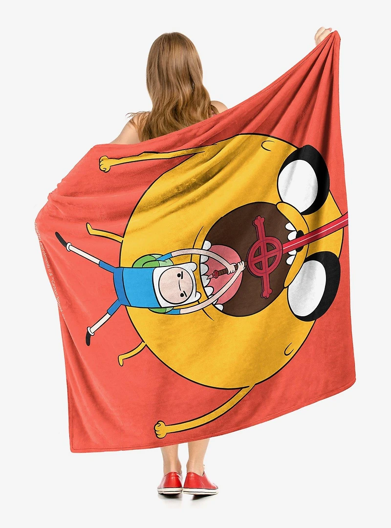 Adventure Time Round Boy Throw Blanket