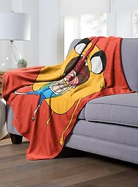 Adventure Time Round Boy Throw Blanket