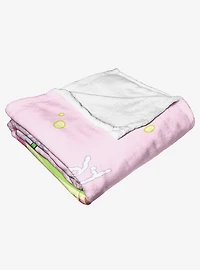 Adventure Time Candy People Unite Throw Blanket