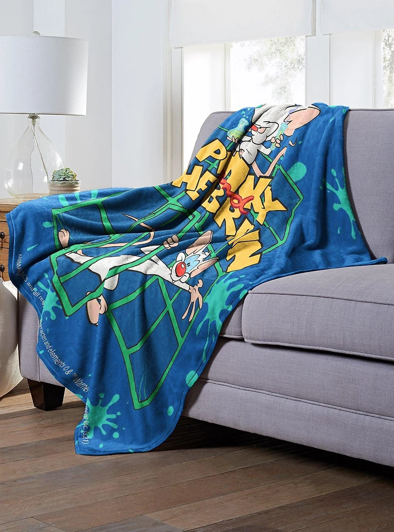 Animaniacs Pinky And Brain Throw Blanket