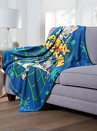 Animaniacs Pinky And Brain Throw Blanket
