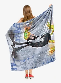 Looney Tunes Daffy Handstand Throw Blanket