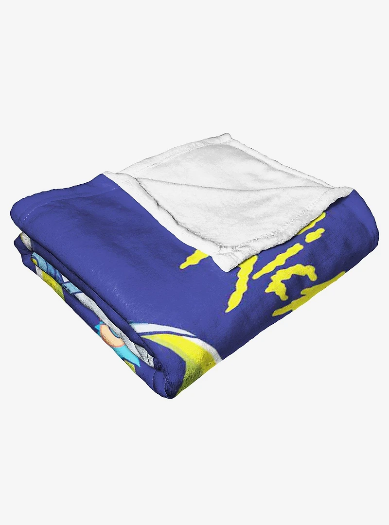 Rick And Morty Falling Apart Throw Blanket