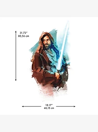 Star Wars Obi Wan Kenobi Painted Peel & Stick Giant Wall Decals