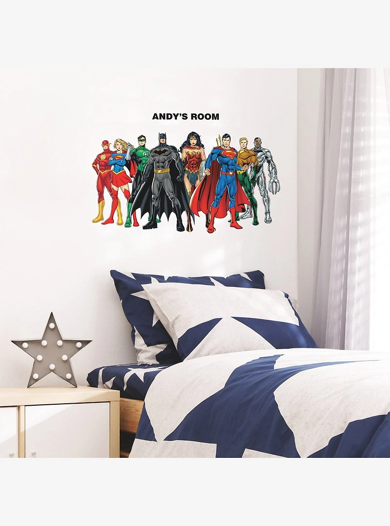 DC Comics Justice League Peel & Stick Giant Wall Decals