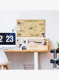 Stranger Things Dry Erase Hawkins Map Peel & Stick Giant Wall Decal