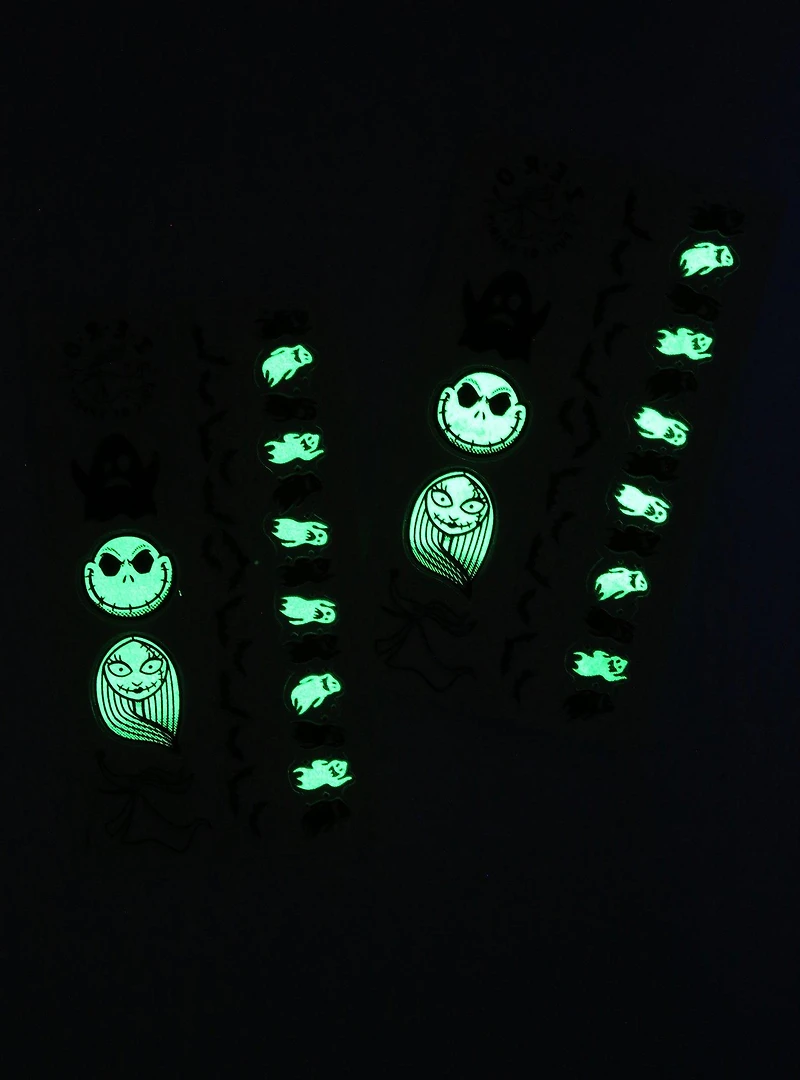 Disney The Nightmare Before Christmas Glow-in-the-Dark Temporary Tattoos