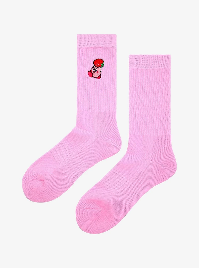 Nintendo Kirby with Strawberry Crew Socks- BoxLunch Exclusive