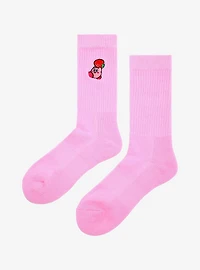 Nintendo Kirby with Strawberry Crew Socks- BoxLunch Exclusive