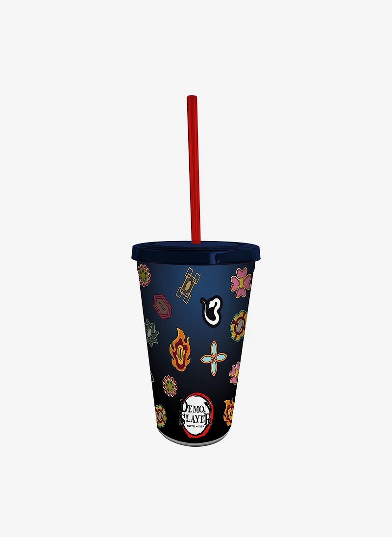 Demon Slayer: Kimetsu No Yaiba Tumbler With Straw Set