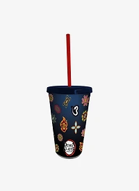 Demon Slayer: Kimetsu No Yaiba Tumbler With Straw Set