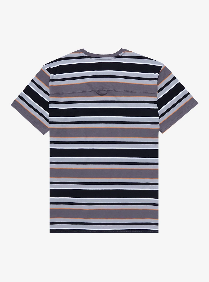 Studio Ghibli Howl's Moving Castle Calcifer Embroidered Striped T-Shirt - BoxLunch Exclusive