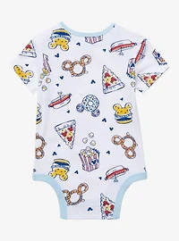 Disney Mickey Mouse Food Allover Print Infant One-Piece - BoxLunch Exclusive