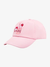 Sanrio Hello Kitty Strawberry Milk Embroidered Cap - BoxLunch Exclusive