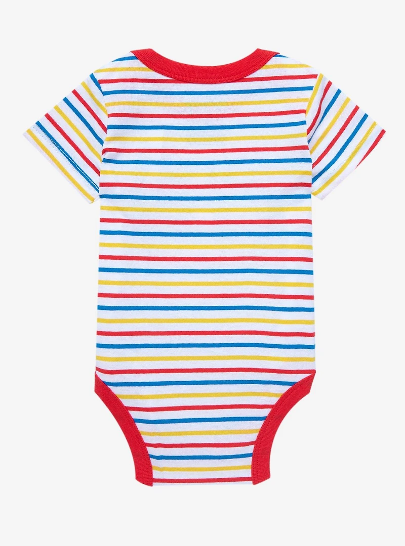 Disney Mickey Mouse Oh Boy Striped Infant One-Piece - BoxLunch Exclusive