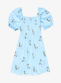 Disney Peter Pan Flying Allover Print Smock Dress - BoxLunch Exclusive