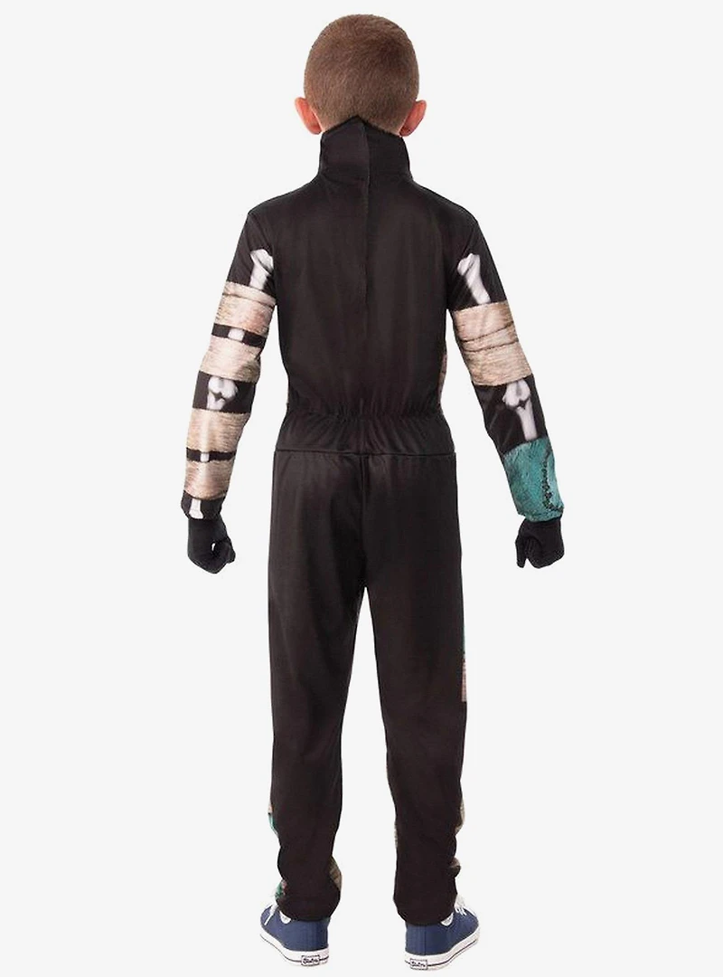 Half Masked Skeleton Youth Costume