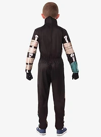 Half Masked Skeleton Youth Costume