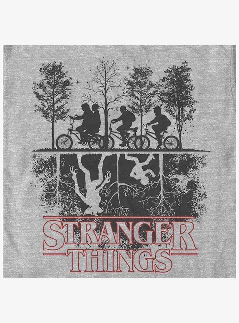 Stranger Things Upside Down Silhouette Youth T-Shirt