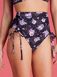 Moon Tarot Cinch High-Waisted Swim Bottoms