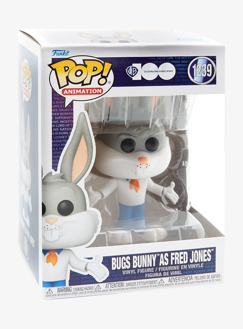 Funko Pop! Animation Warner Bros. 100 Bugs Bunny as Fred Jones Vinyl Figure