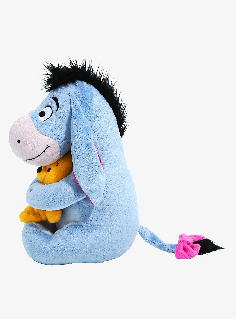 Disney Winnie the Pooh Eeyore Holding Pooh Bear 10 Inch Plush