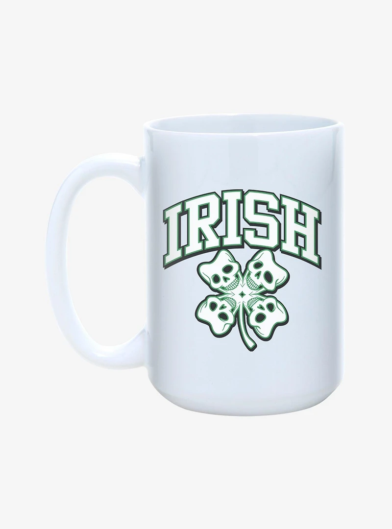 St. Paddy's Irish Skull Clover Mug 15oz