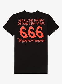 Iron Maiden The Number Of Beast Lyrics T-Shirt
