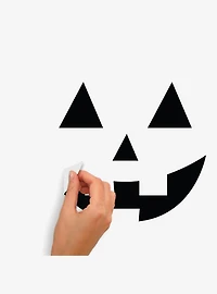 Halloween Pumpkin Faces Glow in the Dark Peel & Stick Wall Decals