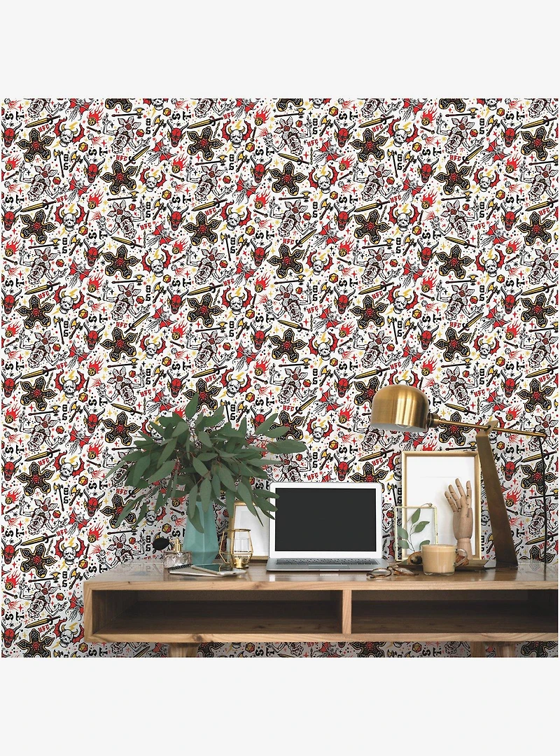 Stranger Things Hellfire Club Peel & Stick Wallpaper