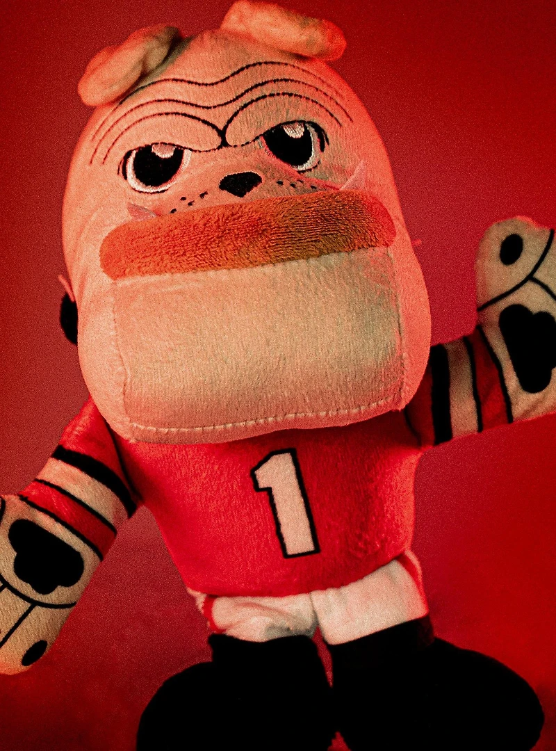 NCAA Georgia Bulldogs Hairy Dawg Mascot 8" Bleacher Creatures Kuricha Sitting Plush