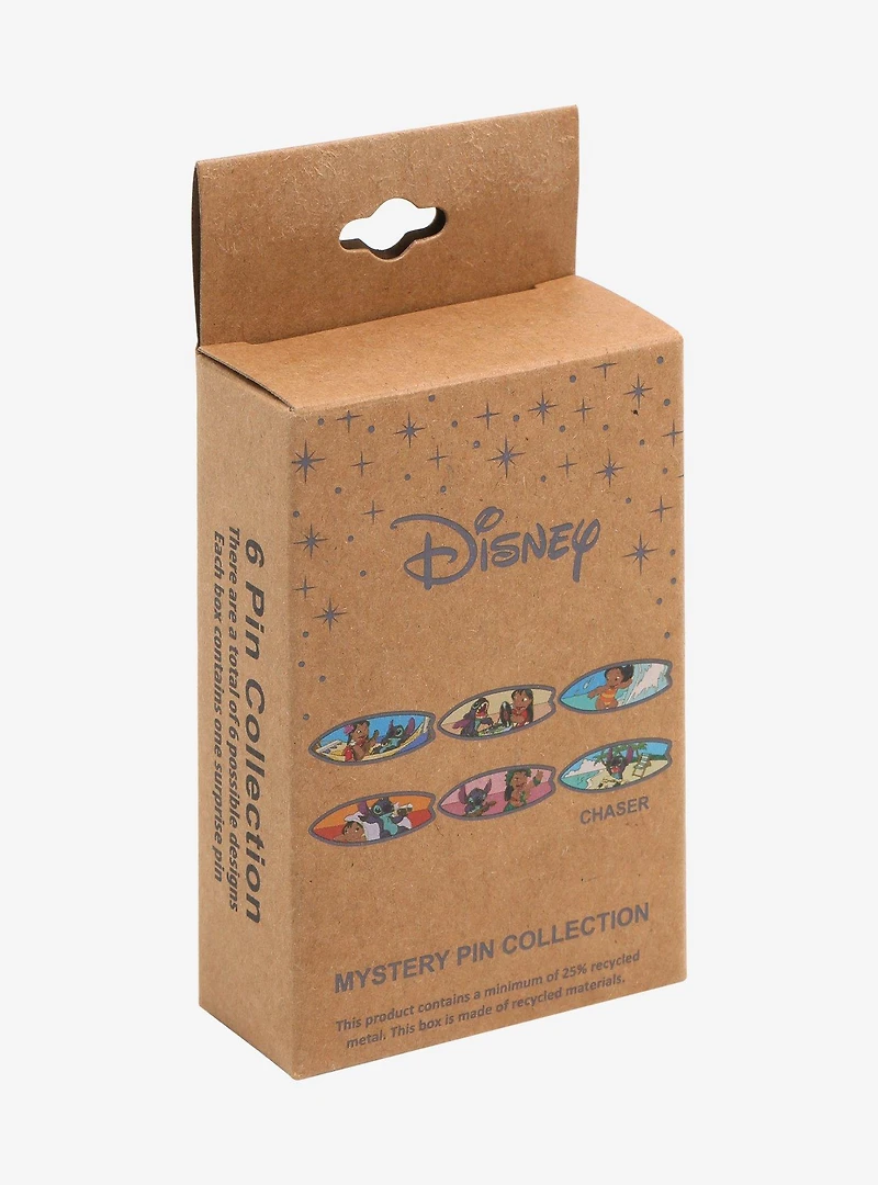 Disney Lilo & Stitch Surfboard Portraits Blind Box Enamel Pin - BoxLunch Exclusive