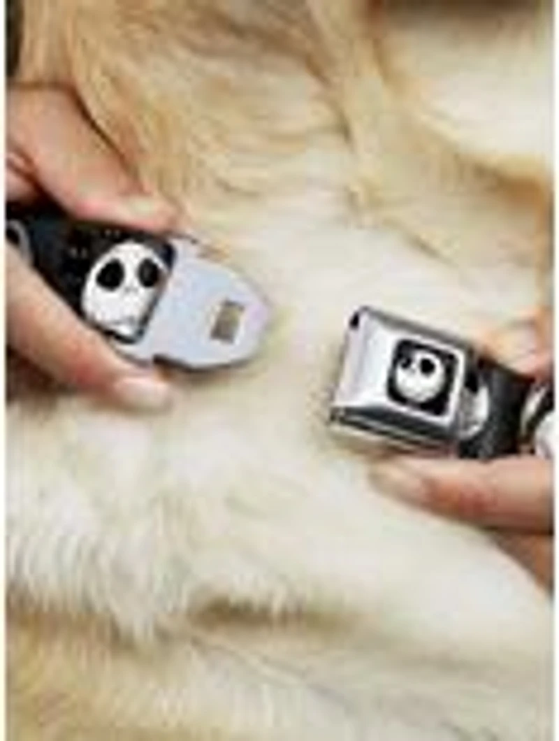 Disney Nightmare Before Christmas Jack Expressions Seatbelt Buckle Dog Collar