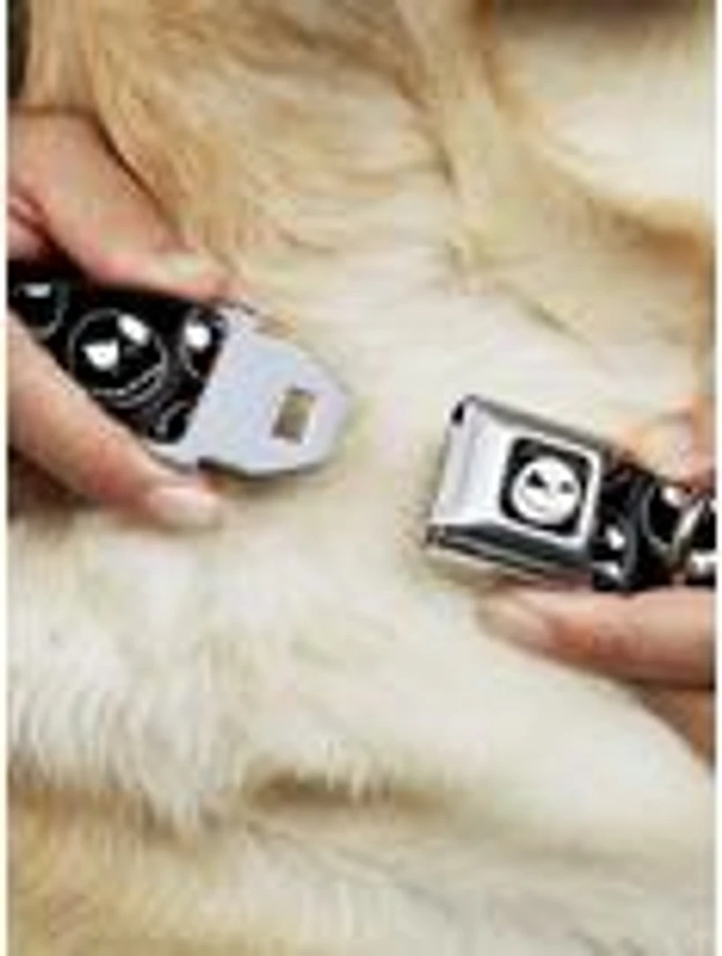 Disney Nightmare Before Christmas Jack Outline Expressions Seatbelt Buckle Dog Collar