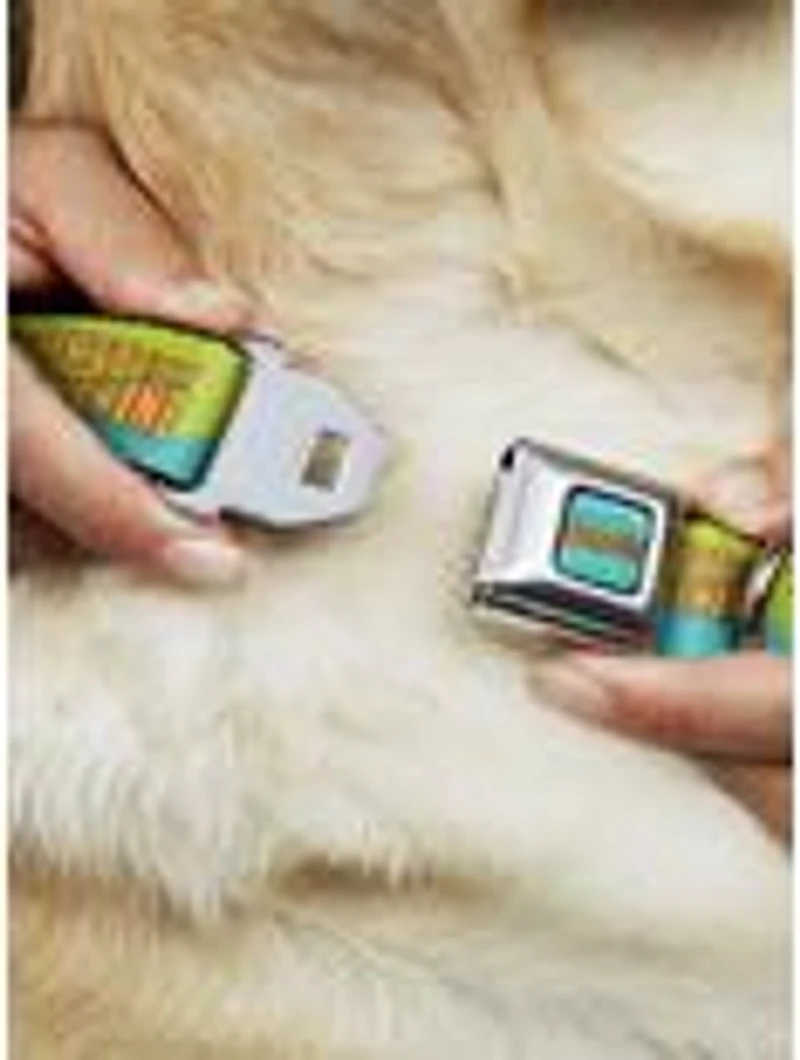 Scooby-Doo! The Mystery Machine Paint Job Seatbelt Buckle Dog Collar