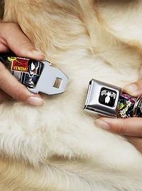 Marvel Venom Comic Book Panels Seatbelt Buckle Dog Collar