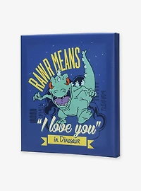 Rugrats Reptar Rawr Means I Love You Canvas Wall Decor