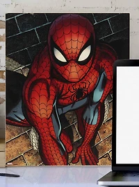 Marvel Spider-Man Brick Wall Close-Up Wood Wall Decor