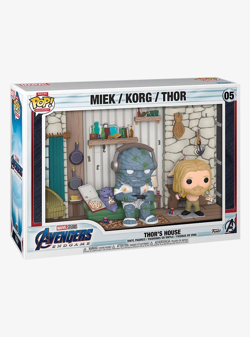 Funko Pop! Deluxe Movie Moment Marvel Avengers: Endgame Thor's House Vinyl Figures